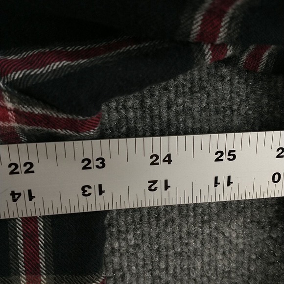 Wrangler Originals Men's Button-Up Flannel Shirt Multi Large Long Sleeve Check - Picture 12 of 12